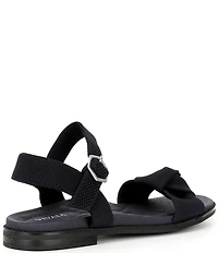 VIVAIA Paloma Knotted Knit Flat Ankle Strap Sandals