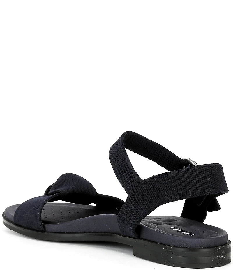 VIVAIA Paloma Knotted Knit Flat Ankle Strap Sandals