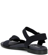 VIVAIA Paloma Knotted Knit Flat Ankle Strap Sandals