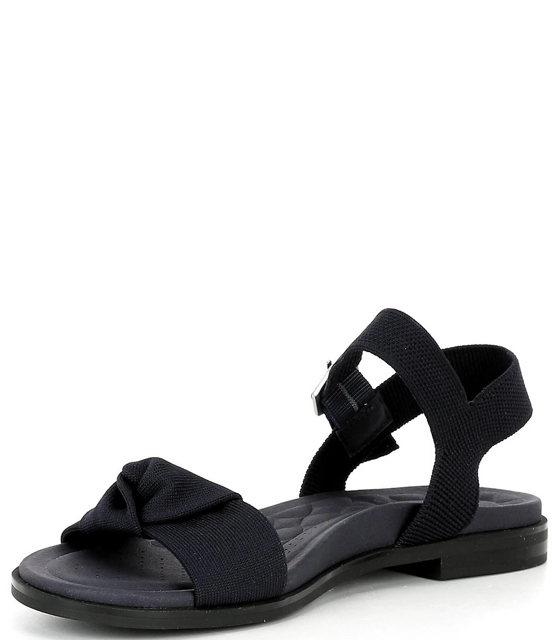VIVAIA Paloma Knotted Knit Flat Ankle Strap Sandals