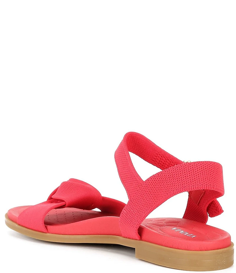 VIVAIA Paloma Knotted Knit Flat Ankle Strap Sandals