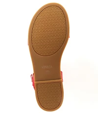 VIVAIA Paloma Knotted Knit Flat Ankle Strap Sandals