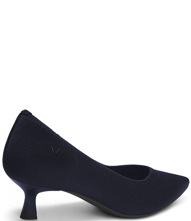 VIVAIA Scarlet Stretch Knit Kitten Heel Pumps