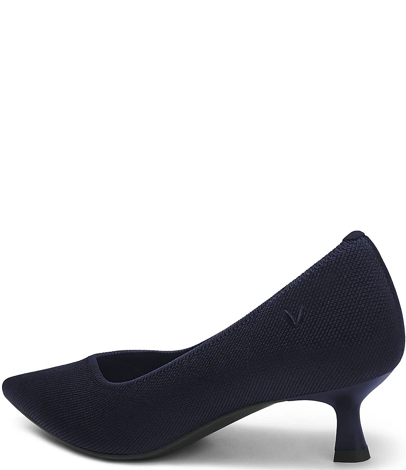 VIVAIA Scarlet Stretch Knit Kitten Heel Pumps