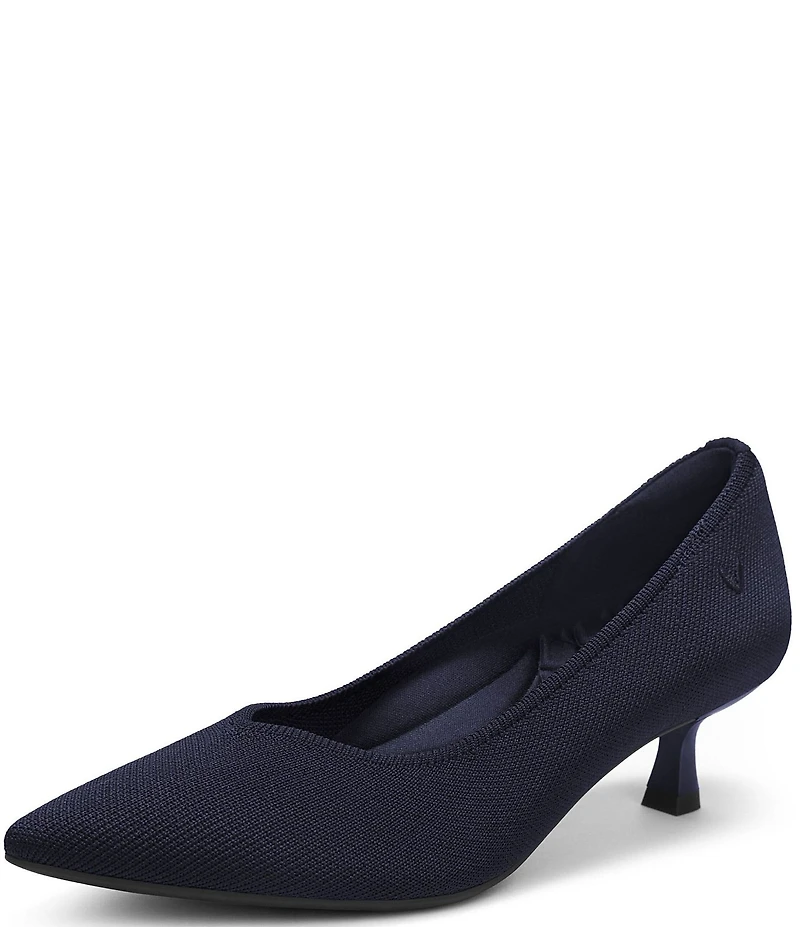 VIVAIA Scarlet Stretch Knit Kitten Heel Pumps