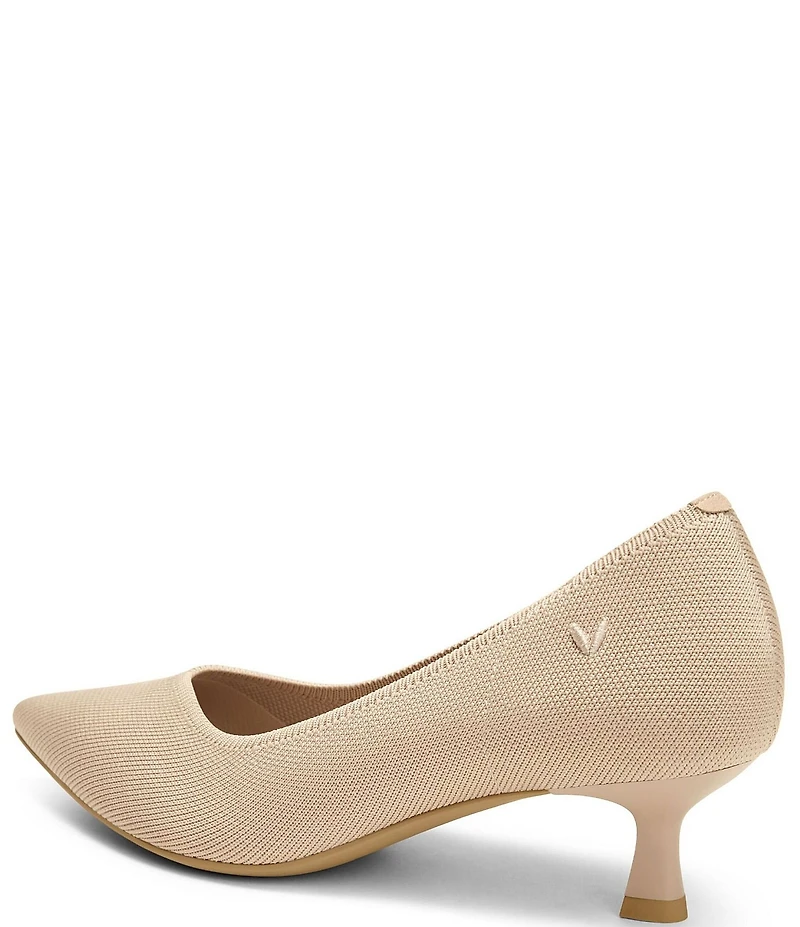 VIVAIA Scarlet Stretch Knit Kitten Heel Pumps