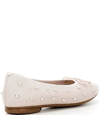 VIVAIA Tiana Knit Pearl Bow Ballet Flats