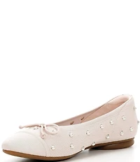 VIVAIA Tiana Knit Pearl Bow Ballet Flats