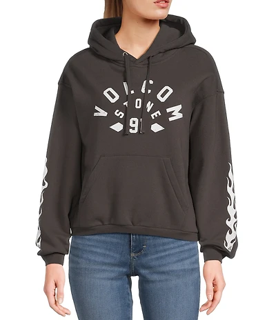 Volcom 1991 Mini Long Sleeve Brushed Back Fleece Hoodie