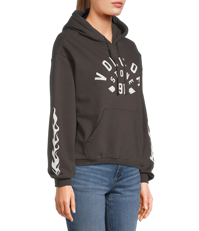 Volcom 1991 Mini Long Sleeve Brushed Back Fleece Hoodie