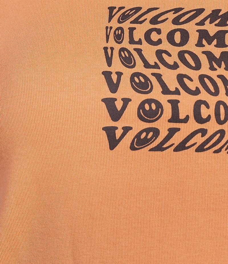 Volcom As If Desert Sand Short Sleeve Cropped Baby Tee