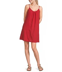 Volcom Baby Cakes Scoop Neck Sleeveless Slip Mini Dress