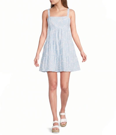 Volcom Beach Moon Sleeveless Printed Fit-and-Flare Dress