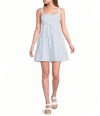 Volcom Beach Moon Sleeveless Printed Fit-and-Flare Dress