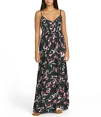 Volcom Dream In Bloom Sleeveless Maxi Dress