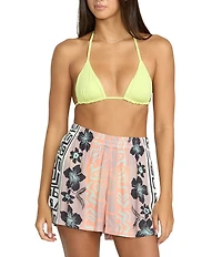 Volcom Funtastical Mixed Media Printed Gauze Shorts