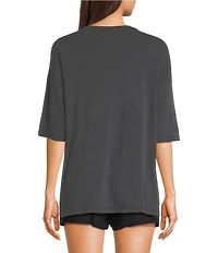 Volcom Glitch Tropic Graphic Crew Neck Short Sleeve Boyfriend Tee