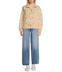 Volcom Halfstone Long Sleeve Faux Sherpa Pullover