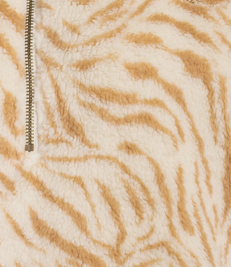 Volcom Halfstone Long Sleeve Faux Sherpa Pullover