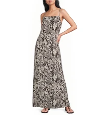 Volcom Hib Dia Floral Printed Slip Dress