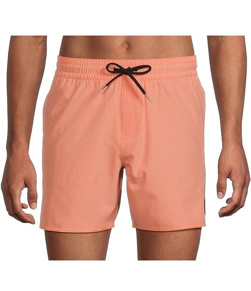 Volcom Lido Solid 17#double; Outseam Swim Trunks