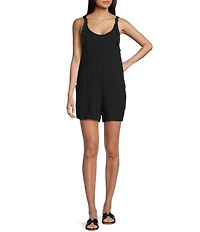 Volcom Lil Gauze Tie Strap Romper