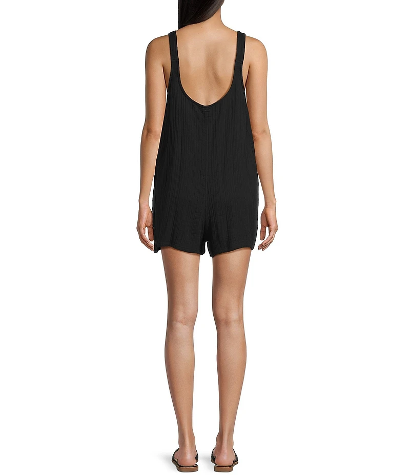 Volcom Lil Gauze Tie Strap Romper