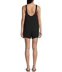 Volcom Lil Gauze Tie Strap Romper