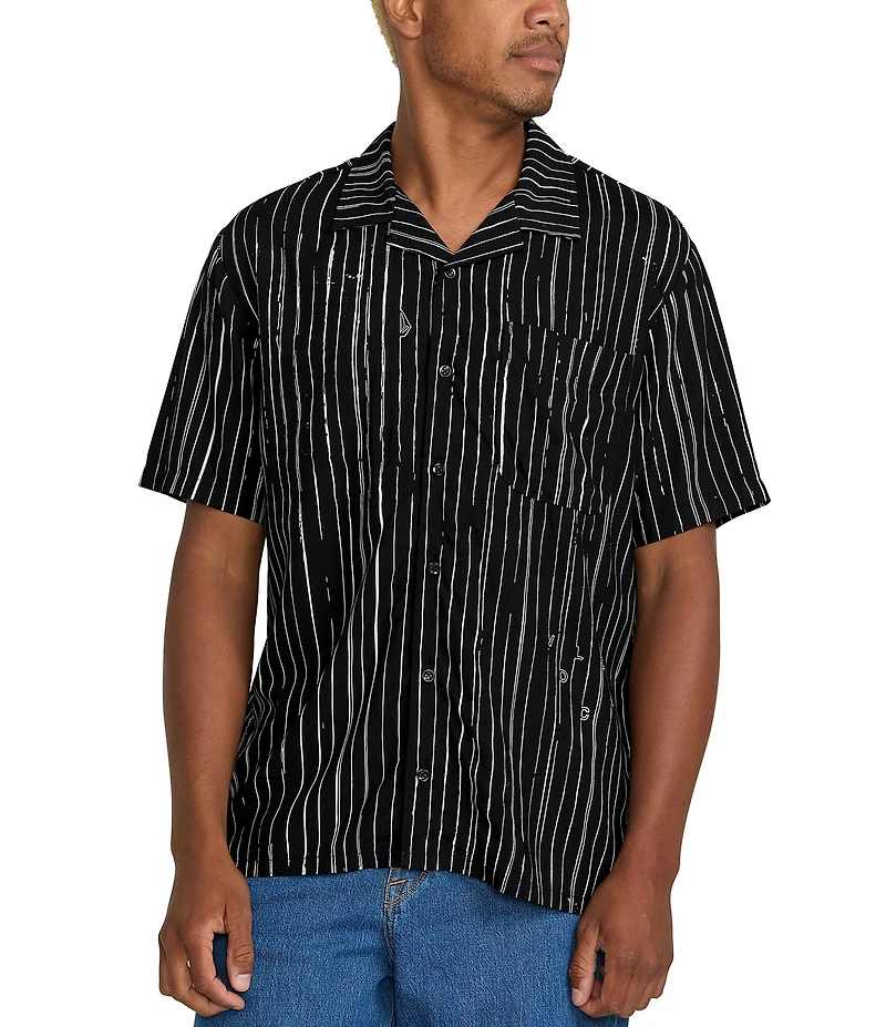 Volcom Mistostone Stripe Short Sleeve Woven Shirt