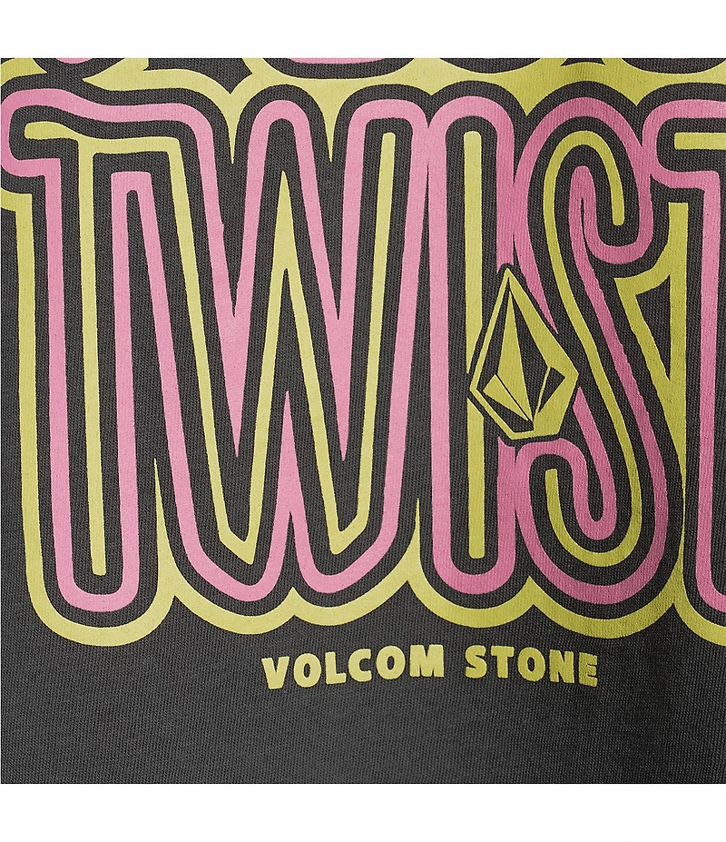 Volcom Pocket Dial Graphic Crew Neck Short Sleeve Cropped Tee