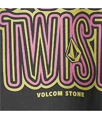 Volcom Pocket Dial Graphic Crew Neck Short Sleeve Cropped Tee