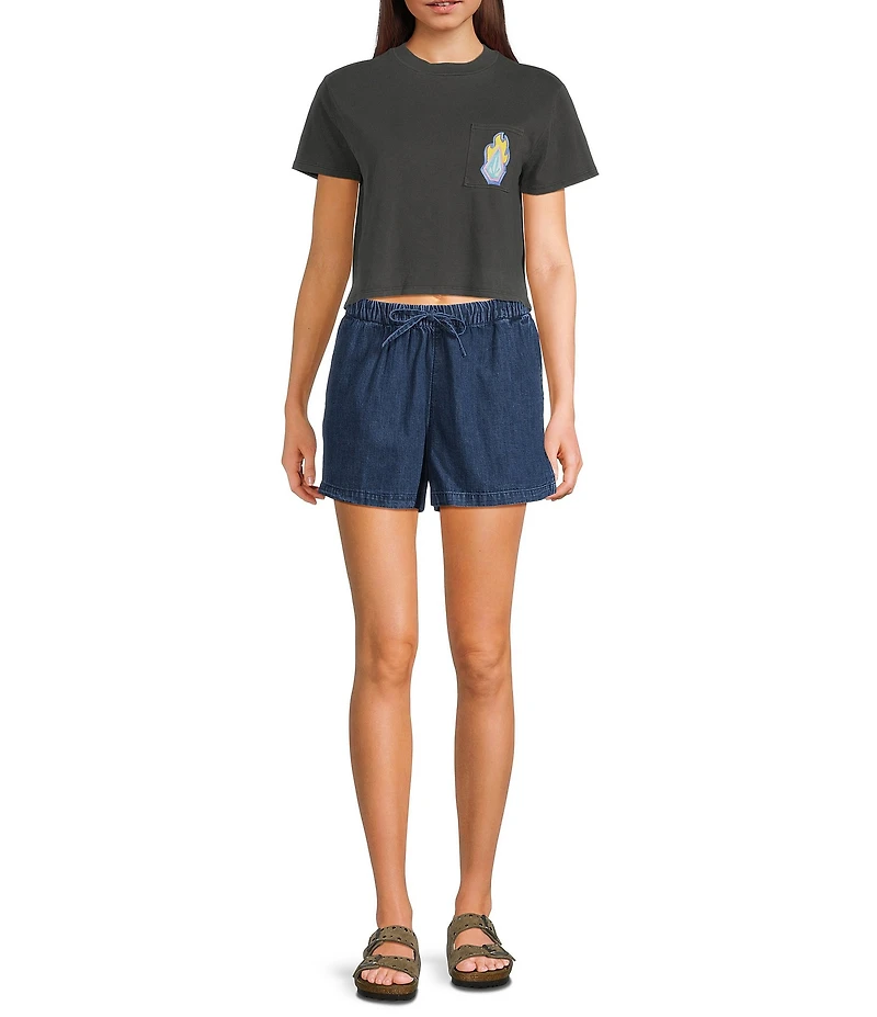 Volcom Pocket Dial Palm Tree Short Sleeve T-Shirt