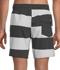 Volcom Psyche 17#double; Outseam Stripe Swim Trunks