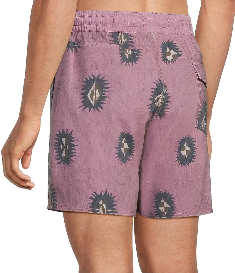 Volcom Psyche 17#double; Outseam Swim Trunks
