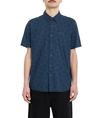 Volcom Scaler Stone Printed Short Sleeve Woven Shirt