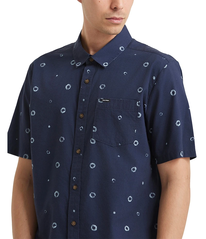 Volcom Scaler Stone Short Sleeve Printed Woven Shirt