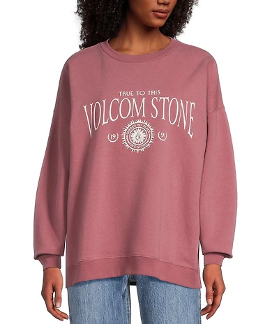 Volcom Stone Long Sleeve Brushed Fleece Sweatshirt