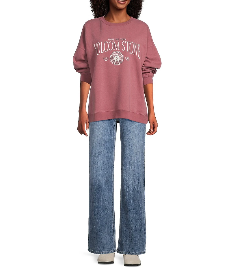 Volcom Stone Long Sleeve Brushed Fleece Sweatshirt