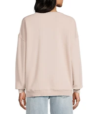 Volcom Stone Long Sleeve Slub Brushed Back Fleece Sweatshirt
