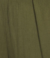 Volcom Stoneshine Junkie Crinkled Gauze Palazzo Wide Leg Pants