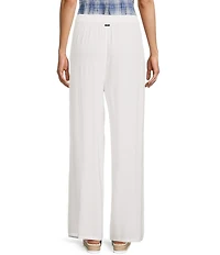 Volcom Stoneshine Junkie Crinkled Gauze Palazzo Wide Leg Pants