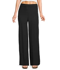 Volcom Stoneshine Junkie Crinkled Gauze Palazzo Wide Leg Pants