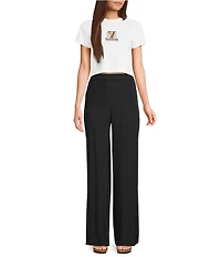 Volcom Stoneshine Junkie Crinkled Gauze Palazzo Wide Leg Pants