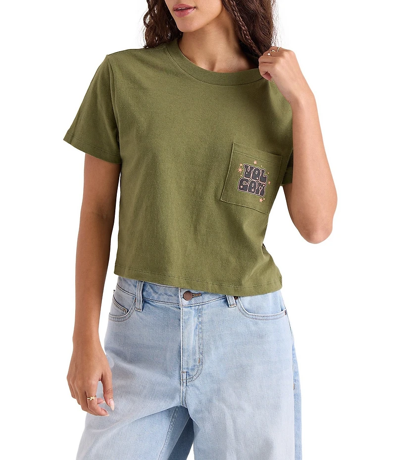 Volcom Super Melt Logo Pocket Cropped T-Shirt