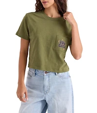Volcom Super Melt Logo Pocket Cropped T-Shirt