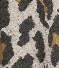 Volcom Wylding Out Long Sleeve Animal Print Wool Blend Cardigan