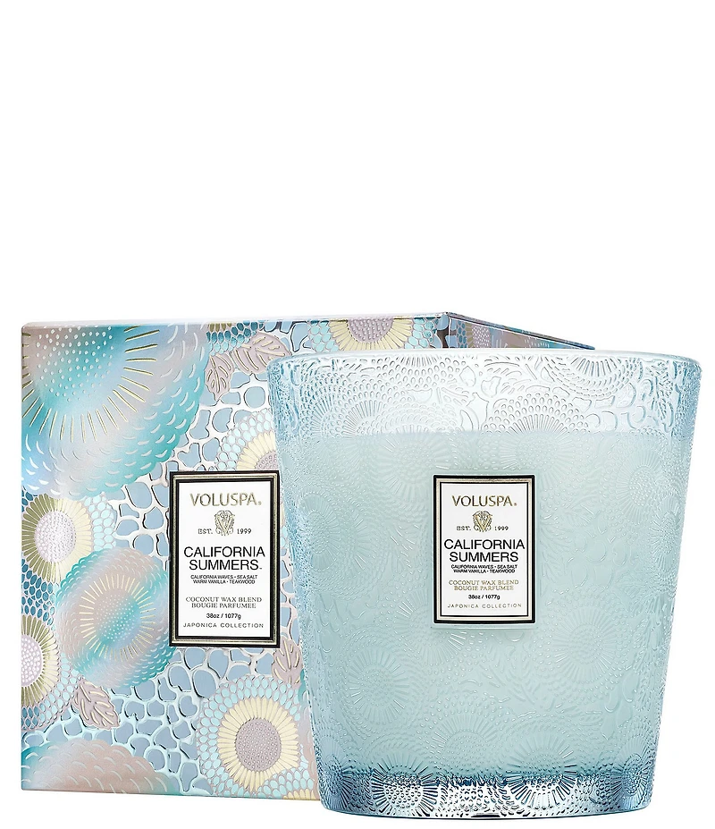 Voluspa California Summers 3-Wick Hearth Candle, 8 oz.
