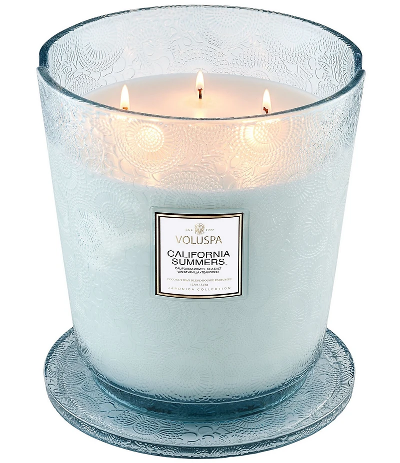 Voluspa California Summers 5 Wick Hearth Candle with Lid
