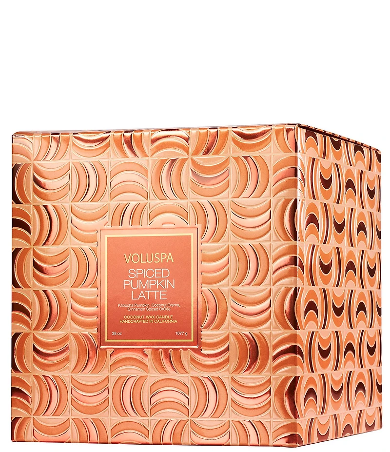Voluspa Capsule Collection Spiced Pumpkin Latte 3-Wick Hearth Candle