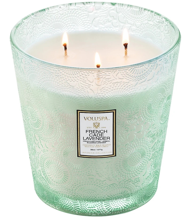 Voluspa French Cade Lavender 3 Wick Hearth Candle